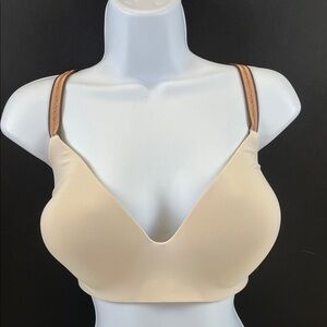 Victoria’s Secret 36 DDD Nude Plunge Bra T-Shirt Smooth Support Women’s